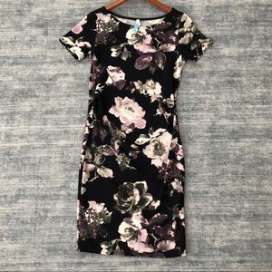 Pinkblush maternity purple floral dress